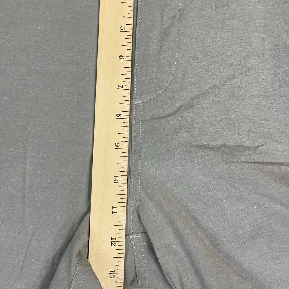 Faherty Short Mens 36‎ Gray Chino Flat Front Pockets Regular Fit 7